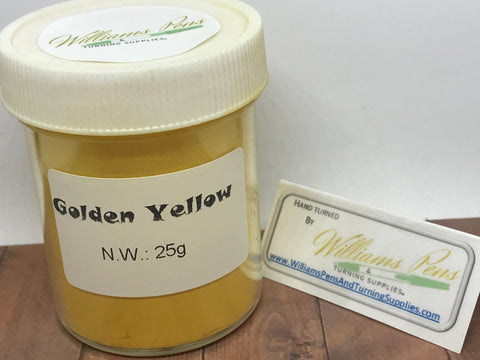 Mica Pigment 52# Golden Yellow - Williams Pens & Turning Supplies.
