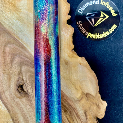 Rainbow Dash Diamond Acrylic Pen Blank Round