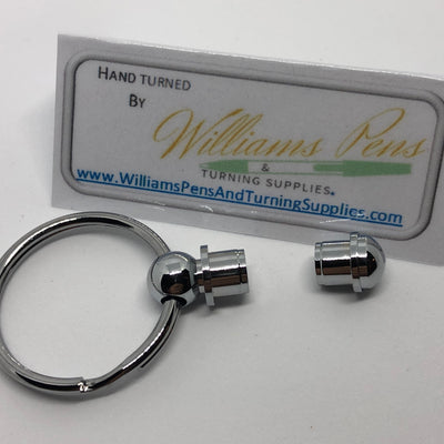 Chrome Key Ring Kit - Williams Pens & Turning Supplies.
