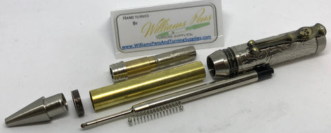 Antique Silver & Antique Bronze Polish Pirate Panic Pen Kits - Williams Pens & Turning Supplies.