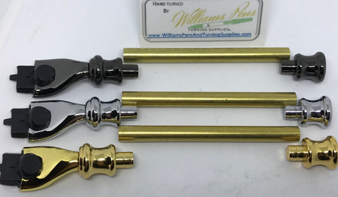 Gold Razor Shaver Handle Kits - Williams Pens & Turning Supplies.