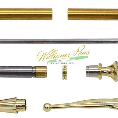 Gold Fancy Lady Pen Kits - Williams Pens & Turning Supplies.