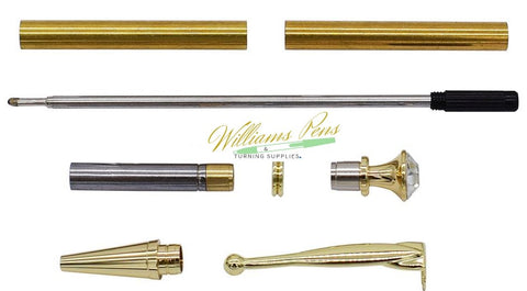 Gold Fancy Lady Pen Kits - Williams Pens & Turning Supplies.