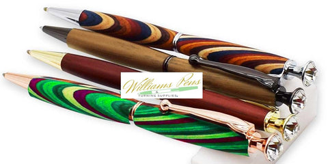 Chrome Fancy Lady Pen Kits - Williams Pens & Turning Supplies.