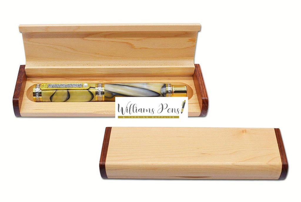 Single Maple Wooden Pen Box Larger  Pen Kits
