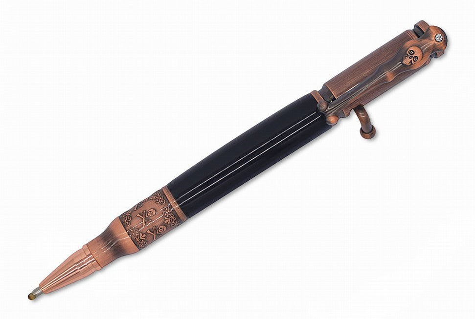 Antique Rose Copper Polish Pirate Bolt Pen Kit - Williams Pens & Turning Supplies.