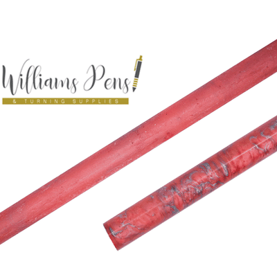 Red Resin Pen Rod Blanks Size: 18mm x 300mm