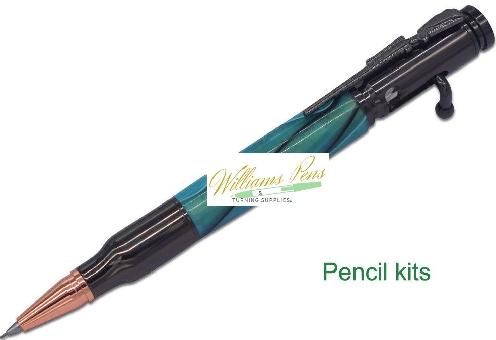Gun Metal Rifle Bolt Action Bullet Pencil Kits