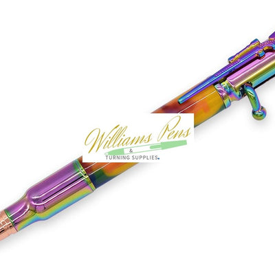 Colourful Vacuum Oil Slick Rifle Bolt Action Pen Kits