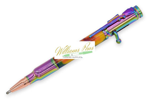 Colourful Vacuum Oil Slick Rifle Bolt Action Pen Kits