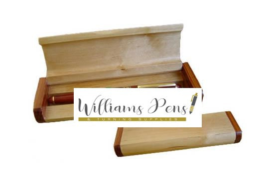 Single Maple Wooden Pen Box Skinny Pen Kits