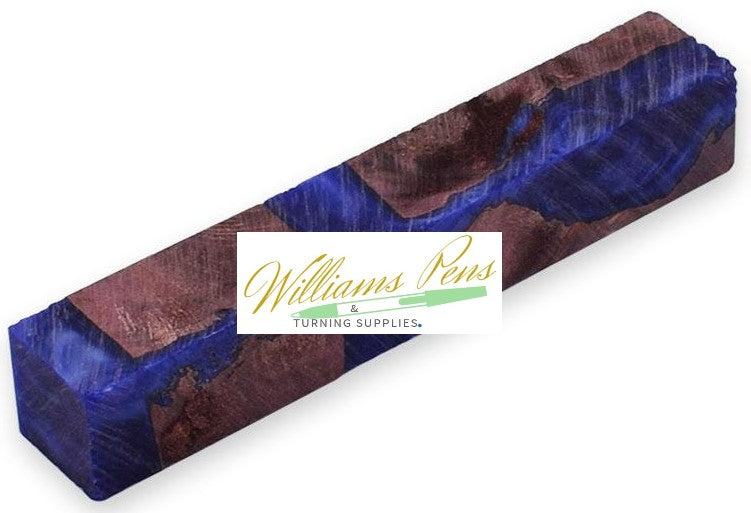 Stabilised Pen Blanks Purple & Blue Hybrid - Williams Pens & Turning Supplies.