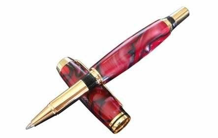 Gold Upgraded Jr. Gentleman Pen Kit - Williams Pens & Turning Supplies.