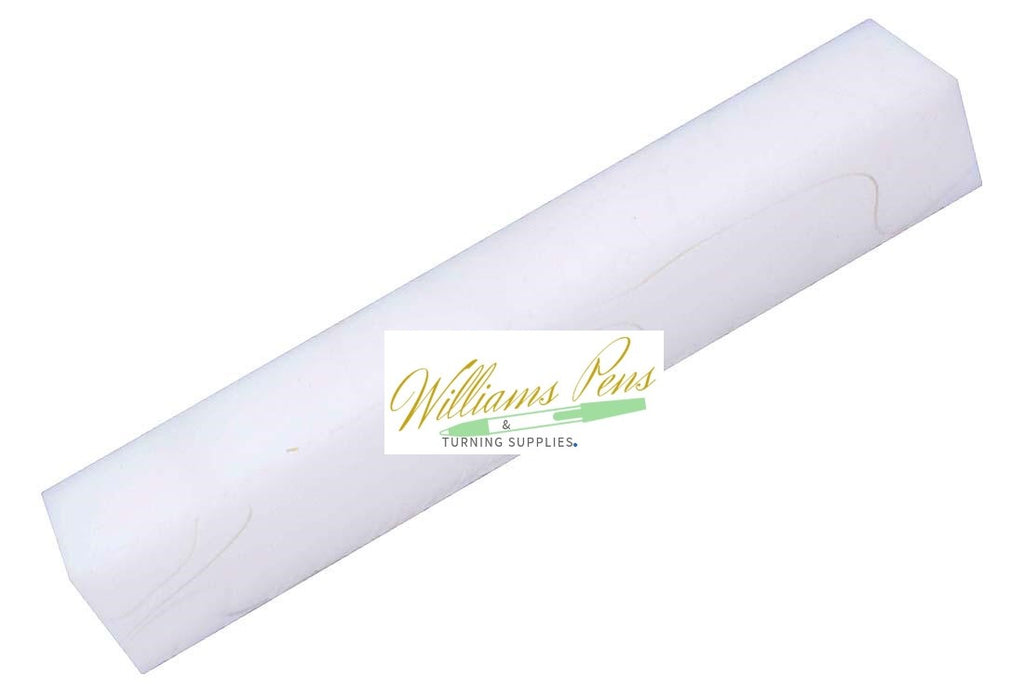 Acrylic White with Transparent Line Pen Blank