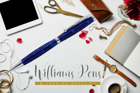 Fancy Pen Kit Chrome - Williams Pens & Turning Supplies.