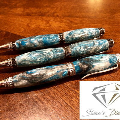 Maui Diamond Acrylic Diamond Infused Pen Blanks