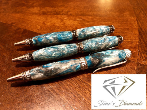 Maui Diamond Acrylic Diamond Infused Pen Blanks