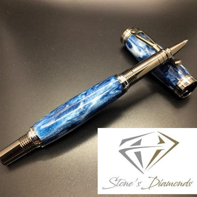 Mr. Blue Sky Diamond Pen Blank Round